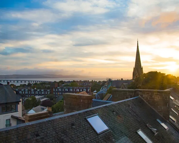 Rooftops view over Dundee