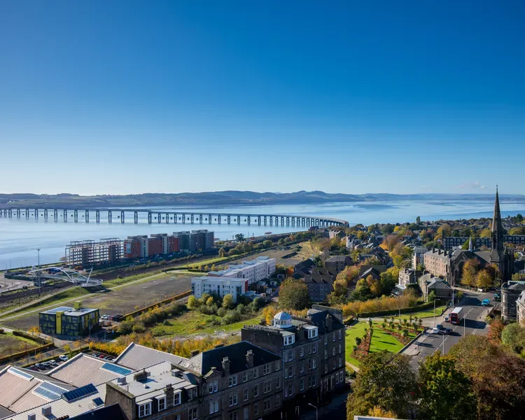 View to the Tay and rail bridge